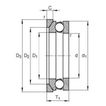 Bearing 53207 + U207 FAG