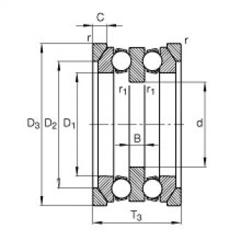 Bearing 54207 + U207 FAG