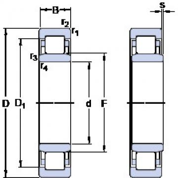 Bearing NU 1008 ML SKF