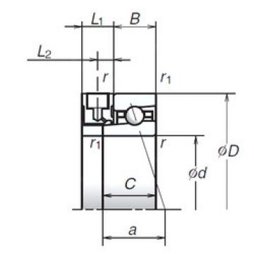 Bearing 105BER19XE NSK