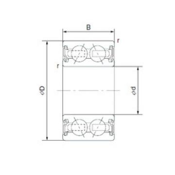 Bearing 2TS2-DF0719LLX2CS35/L417 NTN