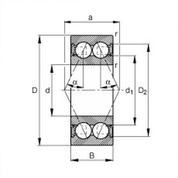 Bearing 3803-B-2RSR-TVH FAG