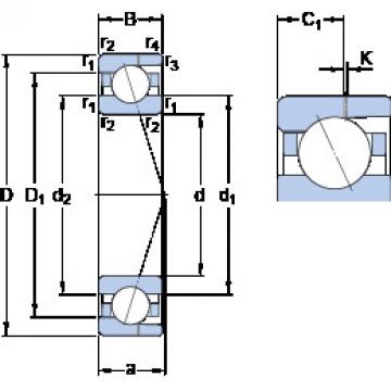 Bearing 7006 CD/HCP4AH SKF