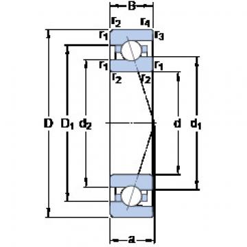 Bearing 7000 CE/HCP4A SKF