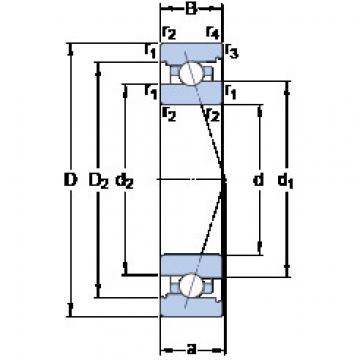 Bearing 7010 CB/HCP4A SKF