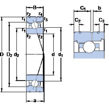 Bearing 7010 ACB/HCP4AL SKF