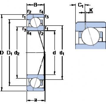 Bearing 71908 ACE/HCP4AH1 SKF