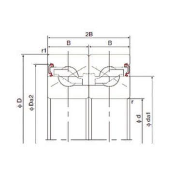 Bearing 17TAB04DB-2LR NACHI