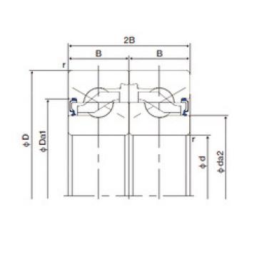 Bearing 35TAB07DF-2LR NACHI