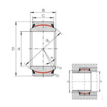 Bearing GE 17 UK-2RS INA