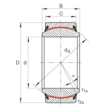 Bearing GE17-UK-2RS INA