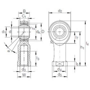 Bearing GIKFR 25 PB INA