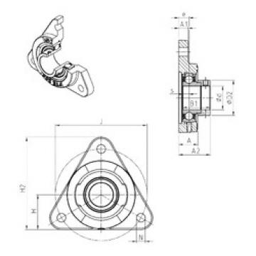 Bearing ESFTE203 SNR