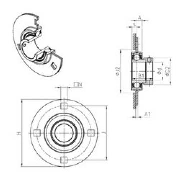 Bearing ESPF208 SNR