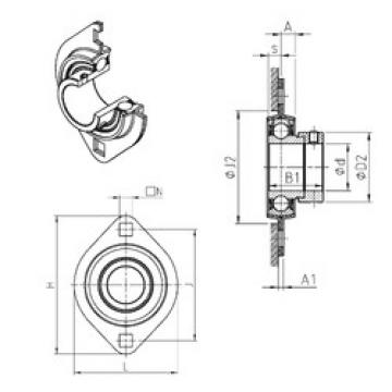 Bearing ESPFL204 SNR