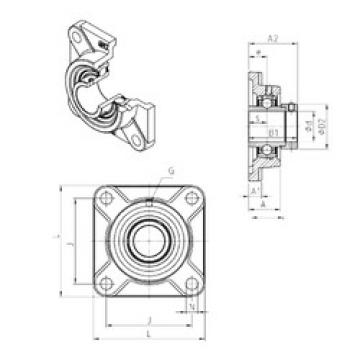 Bearing EXF205 SNR