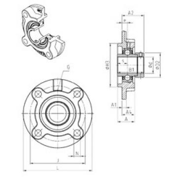 Bearing EXFC204 SNR