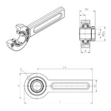 Bearing EXSP203 SNR