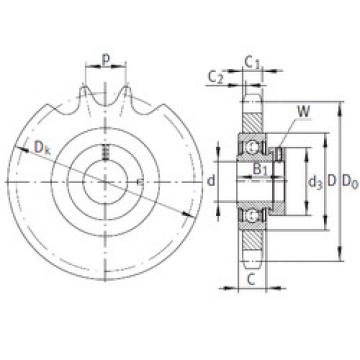 Bearing KSR20-B0-08-10-18-08 INA