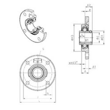 Bearing UCFCE203 SNR