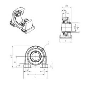 Bearing UCPAE205 SNR