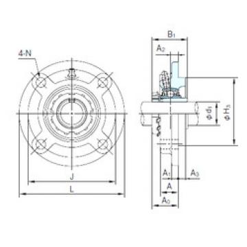 Bearing UKFC205+H2305 NACHI