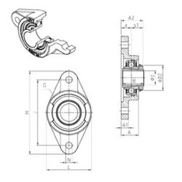 Bearing UKFL206H SNR