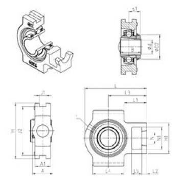 Bearing UKT206H SNR