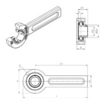 Bearing USSP209 SNR