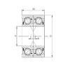 Bearing 7002 CDF ISO