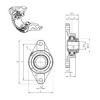 Bearing UKFLE210H SNR