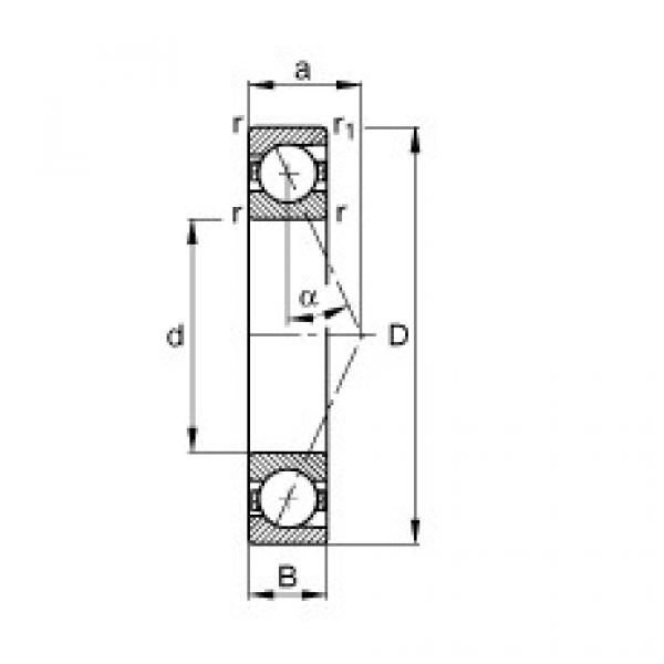 Bearing B7004-E-T-P4S FAG #5 image