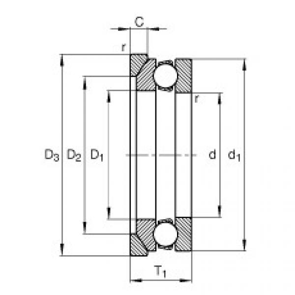 Bearing 53212 + U212 FAG #5 image