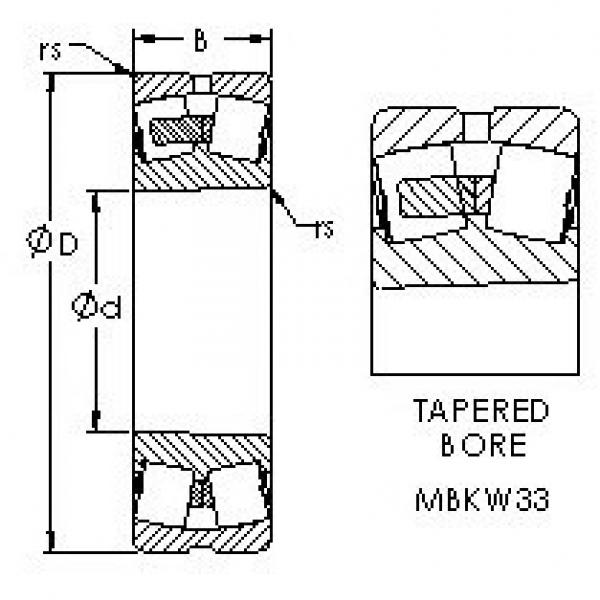 Bearing 23972MBKW33 AST #5 image