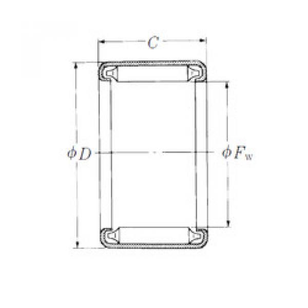 Bearing B-2 1/2 5 NSK #5 image