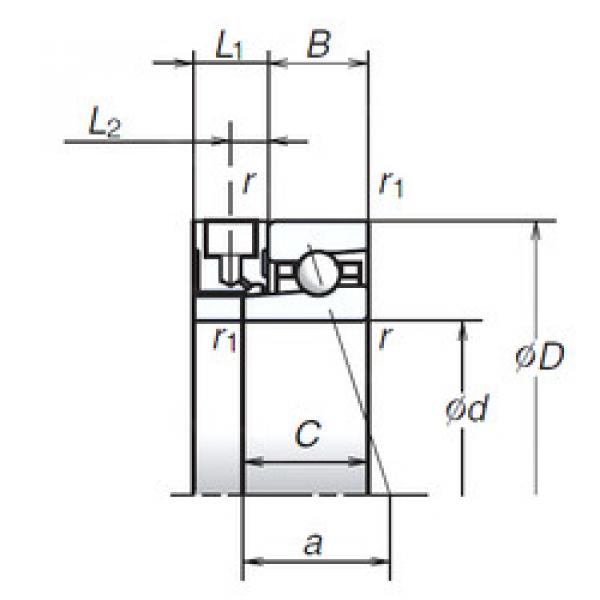 Bearing 105BER19XE NSK #1 image