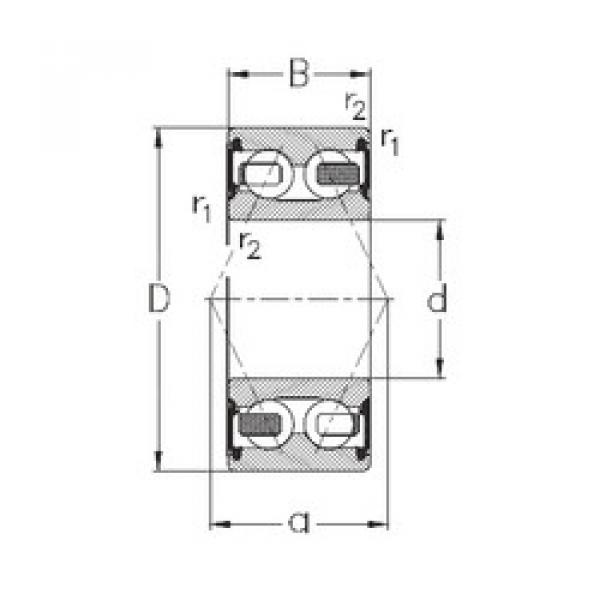 Bearing 3202-B-2RSR-TV NKE #1 image