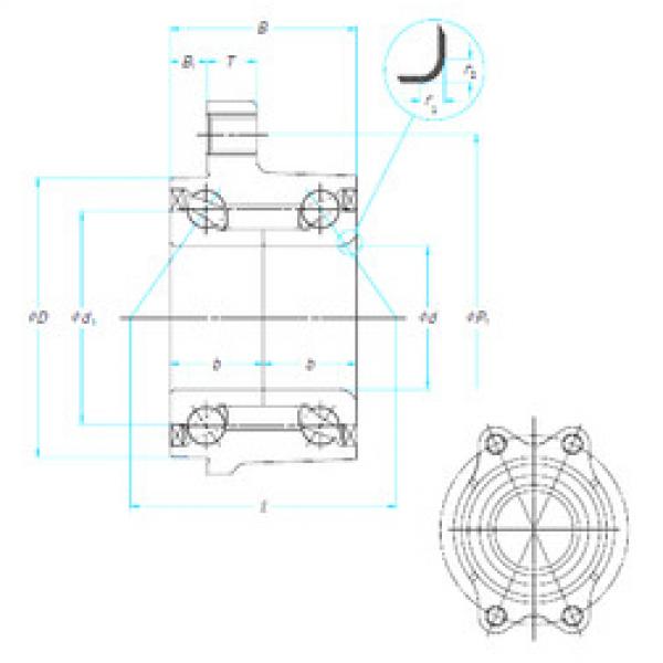 Bearing 43BWK03D NSK #1 image