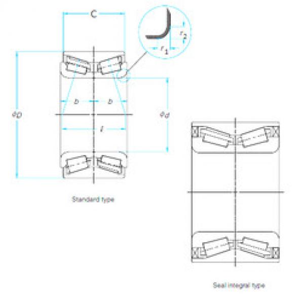 Bearing 43KWD04G3CA180**U-01 NSK #1 image