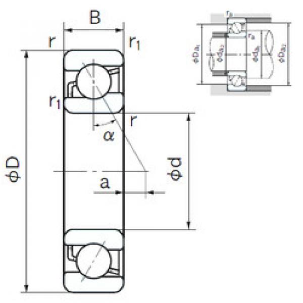 Bearing 7002 NACHI #1 image