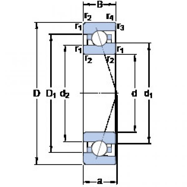 Bearing 7000 ACE/HCP4A SKF #1 image