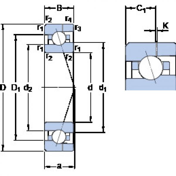 Bearing 7001 CE/HCP4AH SKF #1 image