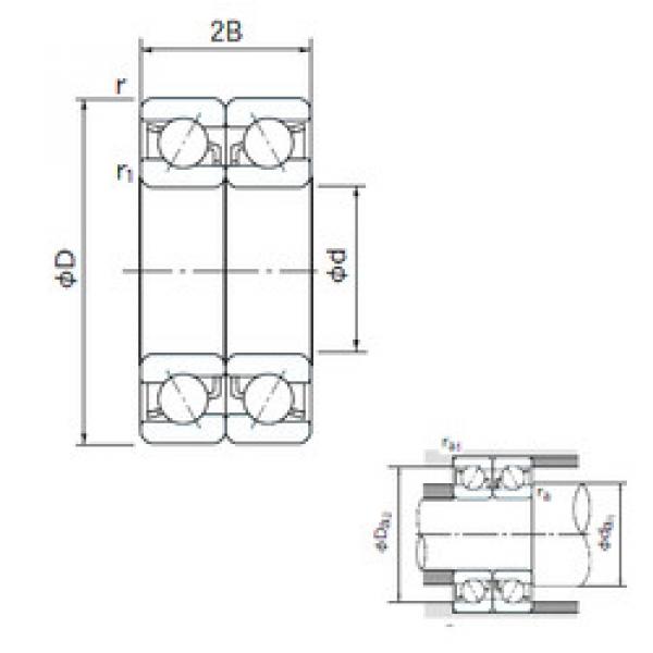 Bearing 7001CDB NACHI #1 image