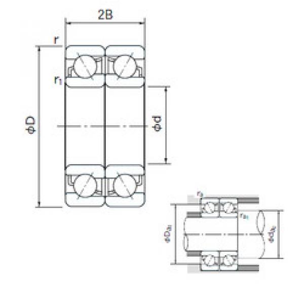 Bearing 7001CDF NACHI #1 image