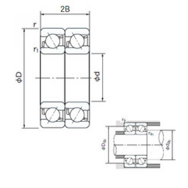 Bearing 7001CDT NACHI #1 image