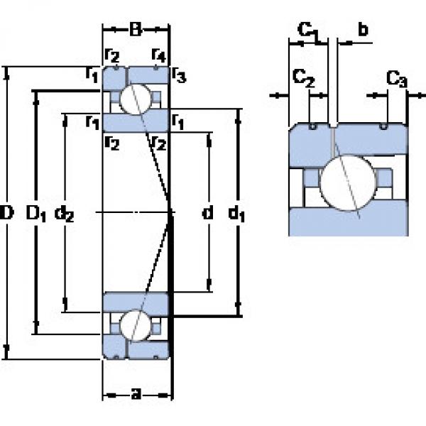 Bearing 7019 CE/P4AL1 SKF #1 image