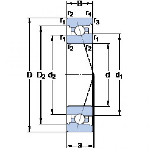 Bearing 7014 ACB/P4A SKF #1 image