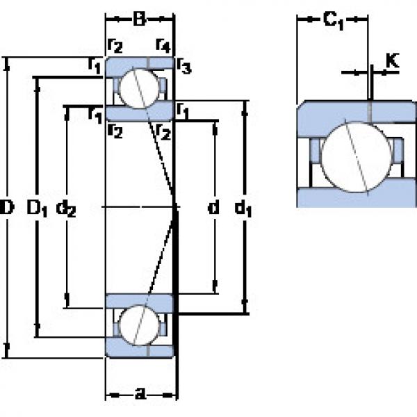 Bearing 719/8 ACE/HCP4AH SKF #1 image