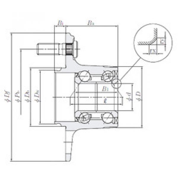 Bearing HUB059-70 NTN #5 image