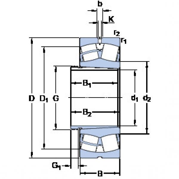 Bearing 22308 EK + AH 2308 SKF #1 image